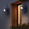 LED Wandleuchte, Down Strahler, Alu schwarz, beweglich, H 10 cm Bild 5