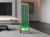 Vente-unique - BLENNIE Bubble column MetallAcryl Silberfarben - B 26 cm x H 150 cm x L 39 cm Bild 3