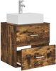vidaXL Wandmontierte Waschtisch Geräucherte Eiche 49,5 x 41 x 62,5 cm 890282 Bild 3