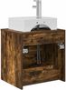 vidaXL Wandmontierte Waschtisch Geräucherte Eiche 49,5 x 41 x 62,5 cm 890282 Bild 5