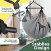 KESSER® Hängesessel mit 2 Kissen, mit Getränkehalter & Bücherfach, bis 150 kg, Grau Bild 3