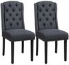 Yaheetech Esszimmerstuhl 2-er Set Küchenstuhl, Polsterstuhl bis 140 kg Belastbar, für Esszimmer/Wohnzimmer Bild 4