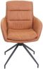 Mendler 6x 'HWC-K32' Esszimmerstuhl, Auto-Position, Stoff / Textil in Wildleder-Optik Bild 4