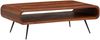 Couchtisch Sheesham Massivholz Metall 90x55x30cm mit Stauraum Modern Rechteckig Bild 2