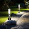 LED Stehleuchte, silber, Bewegungsmelder, 2x Steckdose Bild 4