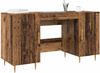 vidaXL Schreibtisch mit Regal Altholz 140 x 50 x 75 cm Holzwerkstoff 879525 Bild 3