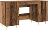 vidaXL Schreibtisch mit Regal Altholz 140 x 50 x 75 cm Holzwerkstoff 879525 Bild 2