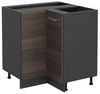 Eckunterschrank R-Line Edelgrau 75.6 cm ohne Arbeitsplatte Vicco Bild 4