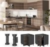 Eckunterschrank R-Line Edelgrau 75.6 cm ohne Arbeitsplatte Vicco Bild 2