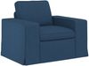 vidaXL Sofa Set 2 pcs Blau 222 x 80 x 82 cm Stoff 3407594 Bild 4