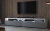 Selsey 'Rednaw' TV-Lowboard mit Schublade,Weiß Matt / Grau Hochglanz, 30 x 180 x 31 cm Bild 3