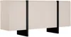 Vente-unique - LUVONIA Sideboard Holz, Platte SchwarzBeige - B 45 cm x H 81 cm x L 180 cm Bild 2