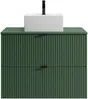 Vente-unique - ZEVINI Waschbeckenmöbel Holz, Platte Grün - B 47 cm x H 60 cm x L 80 cm Bild 4