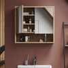 Badspiegelschrank Eliza Viking Oak 70 x 65 cm mit 2 Türen Vicco Bild 5