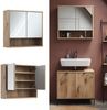 Badspiegelschrank Eliza Viking Oak 70 x 65 cm mit 2 Türen Vicco Bild 2