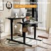 ERGOMAKER Elektrischer Höhenverstellbarer Schreibtisch 80x60cm Schwarz Bild 4