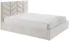 Vente-unique - JUSTANI Bett Stoff Beige - B 213 cm x H 106 cm x L 210 cm Bild 3