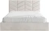 Vente-unique - JUSTANI Bett Stoff Beige - B 213 cm x H 106 cm x L 210 cm Bild 4