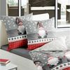 TRAUMSCHLAF Bettwäsche Wichtelmännchen, Biber, 2 teilig, Winterwäsche in weihnachtlichem Design Bild 2