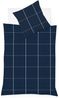 Fleuresse Lech Edelflanell Bettwäsche 135x200 Karo indigo blau 604311-02 Bild 3