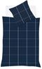 Fleuresse Lech Edelflanell Bettwäsche 135x200 Karo indigo blau 604311-02 Bild 5