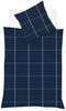 Fleuresse Lech Edelflanell Bettwäsche 135x200 Karo indigo blau 604311-02 Bild 4