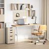 vidaXL Schreibtischplatte Unbehandelt 140x50x2,5 cm Massivholz Eiche 4009010 Bild 3