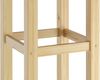 Barhocker Kiefer Massivholz , 60,0 cm, Naturbelassen Bild 4