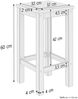 Barhocker Kiefer Massivholz , 60,0 cm, Naturbelassen Bild 3