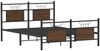 vidaXL Bettgestell ohne Matratze Braun Eiche 140x200 cm Holzwerkstoff 4106860 Bild 3
