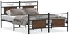 vidaXL Bettgestell ohne Matratze Braun Eiche 140x200 cm Holzwerkstoff 4106860 Bild 2