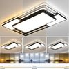 style home Deckenleuchte LED Deckenlampe, voll dimmbar mit Fernbedienung 3000-6000K, 150W, LED fest integriert, dimmbar mit Fernbedienung, Rechteck für Schlafzimmer Wohnzimmer Esszimmer Küche 90x60x6 cm Bild 2