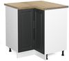 Eckunterschrank R-Line Anthrazit Landhaus 75.6 cm , AP Eiche Vicco Bild 4