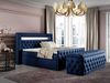 Polsterhocker mit Stauraum ERNESTO 140x50x45 cm Elisa Velvet Blau Bild 4