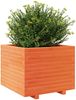 vidaXL Pflanzkübel Wachsbraun 60x60x49,5 cm Massivholz Kiefer 3282521 Bild 4