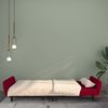 vidaXL Schlafsofa 2-Sitzer Weinrot Samt 375862 Bild 3