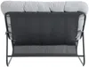 Vente-unique - LYMIS Gartensitzgruppe Metall Grau - B 93,5 cm x H 89,5 cm x L 125 cm Bild 4