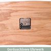 Wanduhr groß Holz PHIL [HANDGEFERTIGT] - 43cm ⌀, Eiche, Geräuschlos | Wohnzimmeruhr Holz-Metalloptik Küchenuhr Dekouhr Bild 5