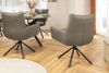 riess-ambiente Drehstuhl SIGNATURE taupe/schwarz - Echtleder, Metall, drehbar, mit Armlehne (Einzelartikel, 1 St), 360° drehbar & mit Taschenfederkern - ideal für Esszimmer & Büro Bild 3