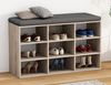 VCM Schuhregal Hinsol 919095 Sonoma-Eiche H. 50 x B. 80 x T. 30 cm Bild 3