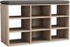 VCM Schuhregal Hinsol 919095 Sonoma-Eiche H. 50 x B. 80 x T. 30 cm Bild 2