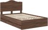 vidaXL Bettrahmen Braun Eichen-Optik 120 x 190 cm Ingenieurs Holz 3413442 Bild 4