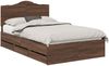 vidaXL Bettrahmen Braun Eichen-Optik 120 x 190 cm Ingenieurs Holz 3413442 Bild 2