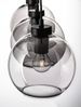 Nova Luce 9241150 PALMER Pendelleuchte 3-flammig Schwarz Rauchglas E27 Bild 5