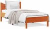 vidaXL Massivholzbett ohne Matratze Wachsbraun 90x200 Kiefernholz 844740 Bild 2