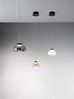 LED Hängeleuchte schwarz Rauchglas Fabas Luce Smartluce Arabella 14x200 cm 720lm dimmbar Bild 2