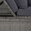 vidaXL Garten-Sofabett 200x60 cm Poly Rattan Grau 43959 Bild 5