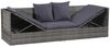 vidaXL Garten-Sofabett 200x60 cm Poly Rattan Grau 43959 Bild 4
