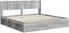 vidaXL Bettgestell mit Stauraum und Kopfteil 2 Stk. Holzwerkstoff 3414176 Bild 4