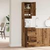 vidaXL Küchenbuffet mit Schubladen mit Regal Altholz 32 x 50 x 180 cm 871377 Bild 4